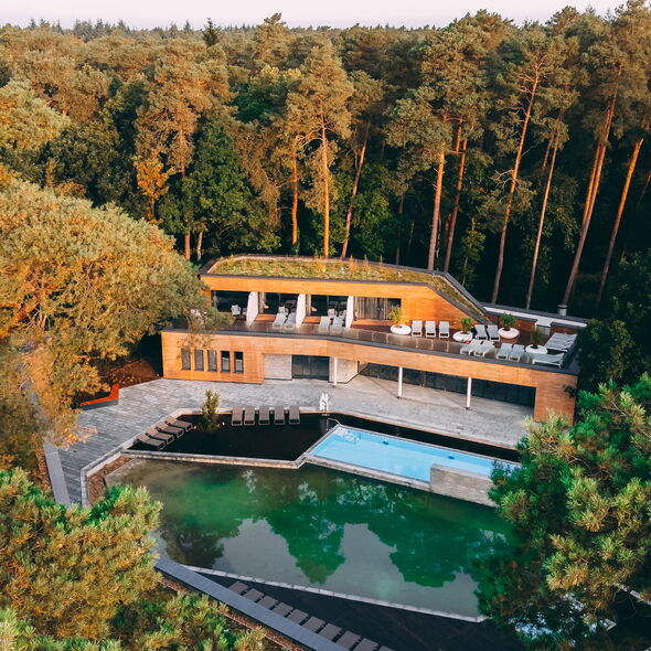 WALDgarten Luftaufnahme ohne Menschen